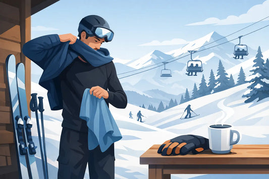 Baselayer auf Piste wechseln: warm und diskret
